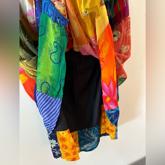 Sacred Threads Patchwork Midi Skirt L - Picture 6 of 10